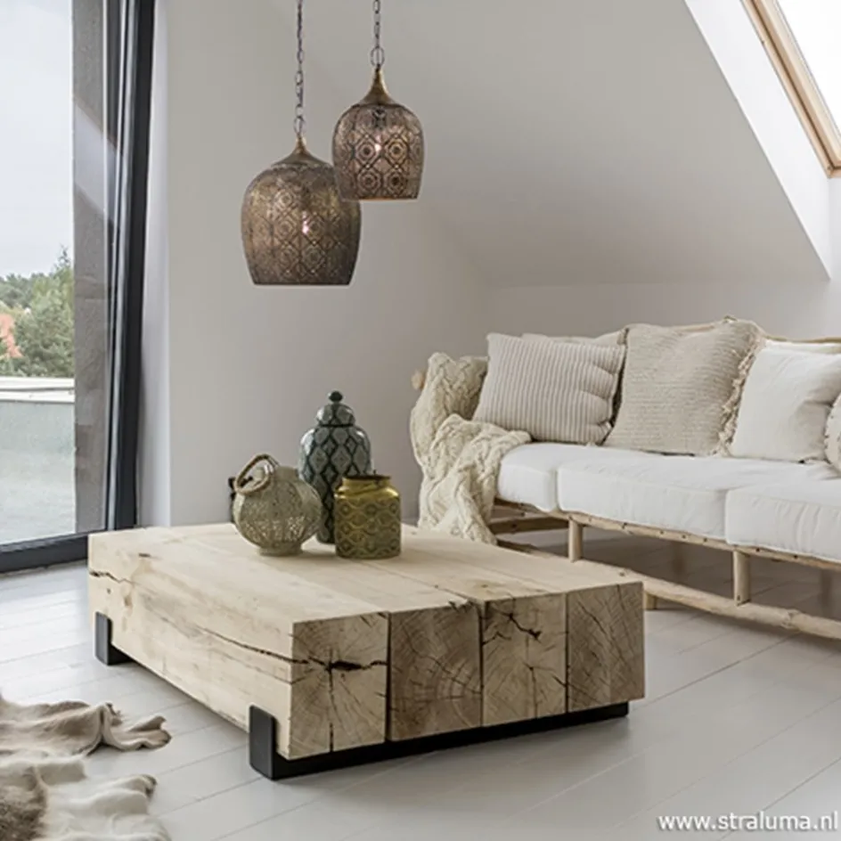 Hanglamp Kadiri antiek goud oosters>Straluma Online