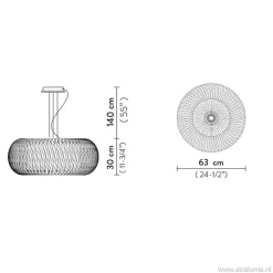 Hanglamp Kalatos zwart/goud 63cm></noscript>Straluma Sale