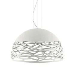 Hanglamp Kelly koepel 80cm wit>Straluma Discount