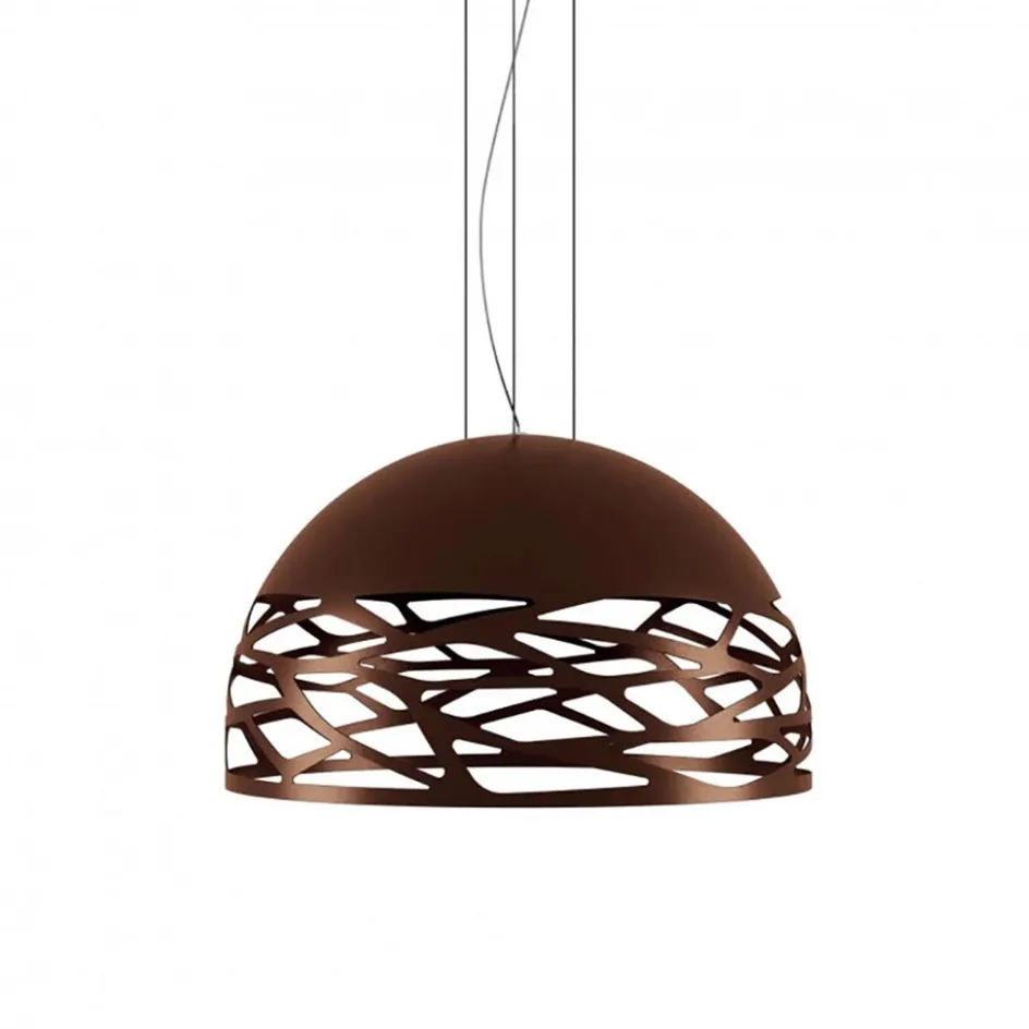 Hanglamp koepel brons 60cm 3xe27>Straluma Sale