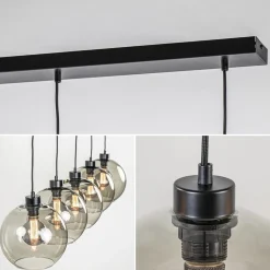 Hanglamp 5L balk + smoke glas 160cm></noscript>Straluma Discount