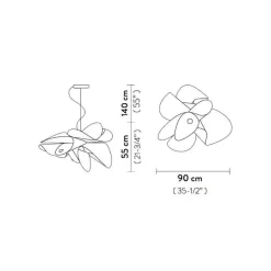 Hanglamp La Belle Etoile zwart 90cm><noscript><img width=