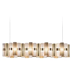 Hanglamp La Lollo linear 140 goud>Straluma New