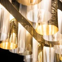 Hanglamp La Lollo linear 140 goud></noscript>Straluma New