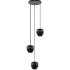Hanglamp 3-lichts rond zwart/goud>Straluma Discount
