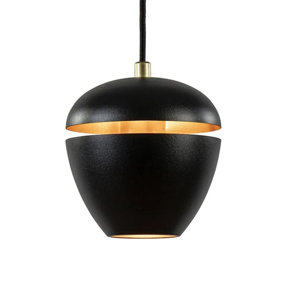 Hanglamp 3-lichts rond zwart/goud>Straluma Discount