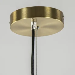 Hanglamp Medina 48cm messing + amber glas><noscript><img width=