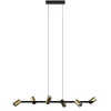 Hanglamp met spots 6-lichts zwart/goud>Straluma