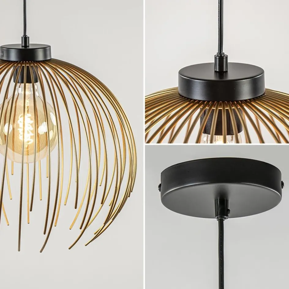 Hanglamp Nest matgoud/zwart>Straluma Discount