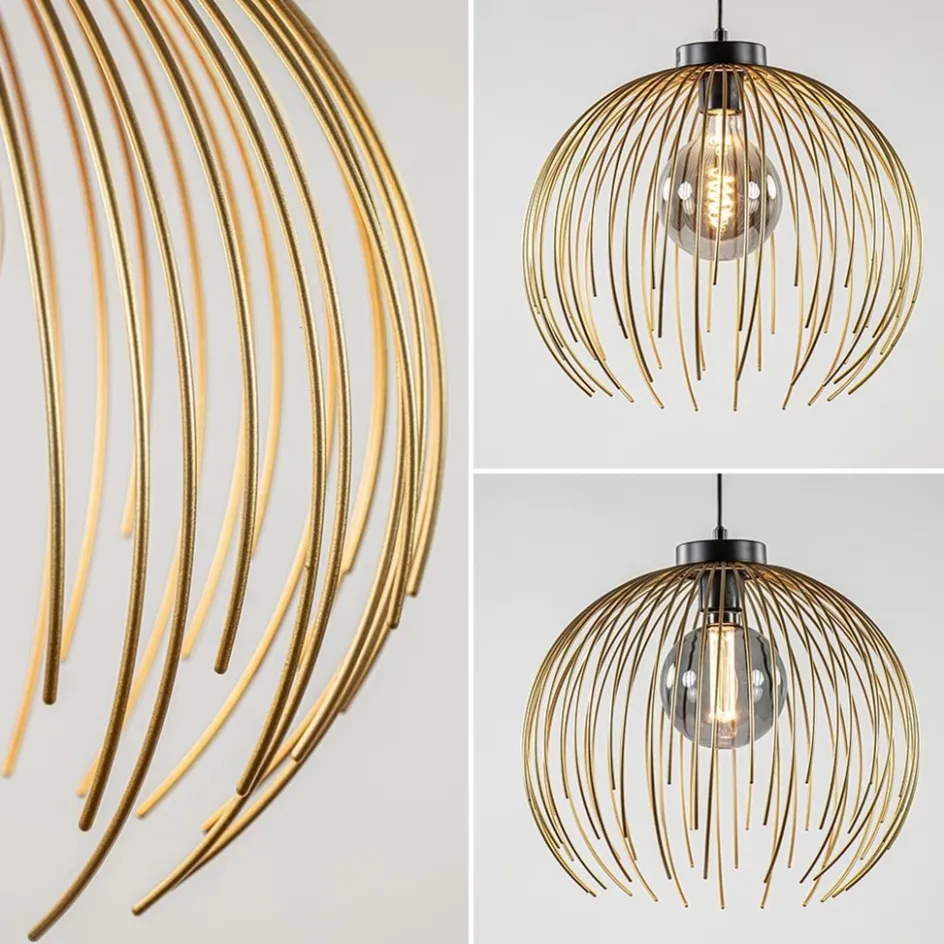 Hanglamp Nest matgoud/zwart>Straluma Discount