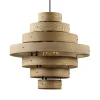 Hanglamp Oaknut hout 7 ringen>Straluma Outlet