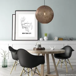 Hanglamp Oronero bol zwart/goud 60cm></noscript>Straluma Sale