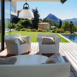 Hanglamp outdoor antraciet met wit IP65></noscript>Straluma Online