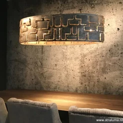 Hanglamp Pablo ovaal ambachtelijk zilver></noscript>Straluma Online