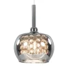 Hanglamp Pearl klein chroom + smoke glas>Straluma Online