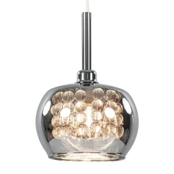 Hanglamp Pearl klein chroom + smoke glas>Straluma Online