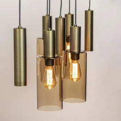 Hanglamp Perugia 7L brons/zwart></noscript>Straluma Online