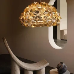 Hanglamp Quantica 74cm gold/white></noscript>Straluma Discount