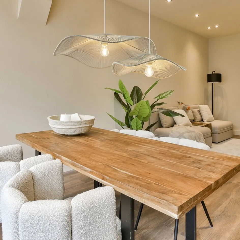 Hanglamp Rafa 70 katoendraad crème>Straluma