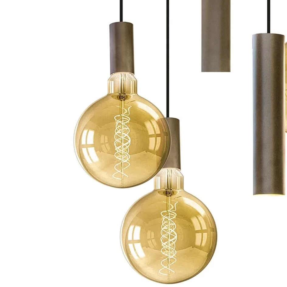 Hanglamp Riva 5l rond platinum>Straluma Discount