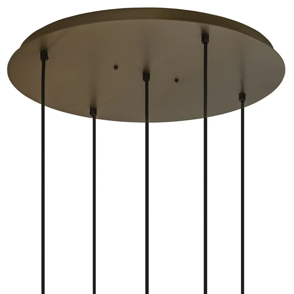 Hanglamp Riva 5l rond platinum>Straluma Discount