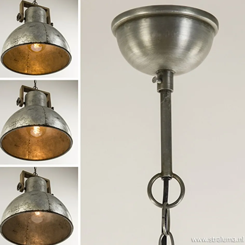Hanglamp Shelly industrieel zink/hout>Straluma Hot