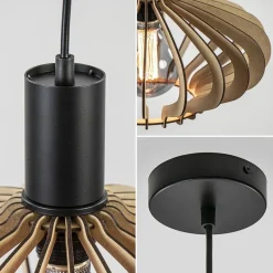 Hanglamp Ufo naturel hout 35cm><noscript><img width=