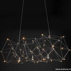 Hanglamp Universe staal 125+2x downlight>Straluma New