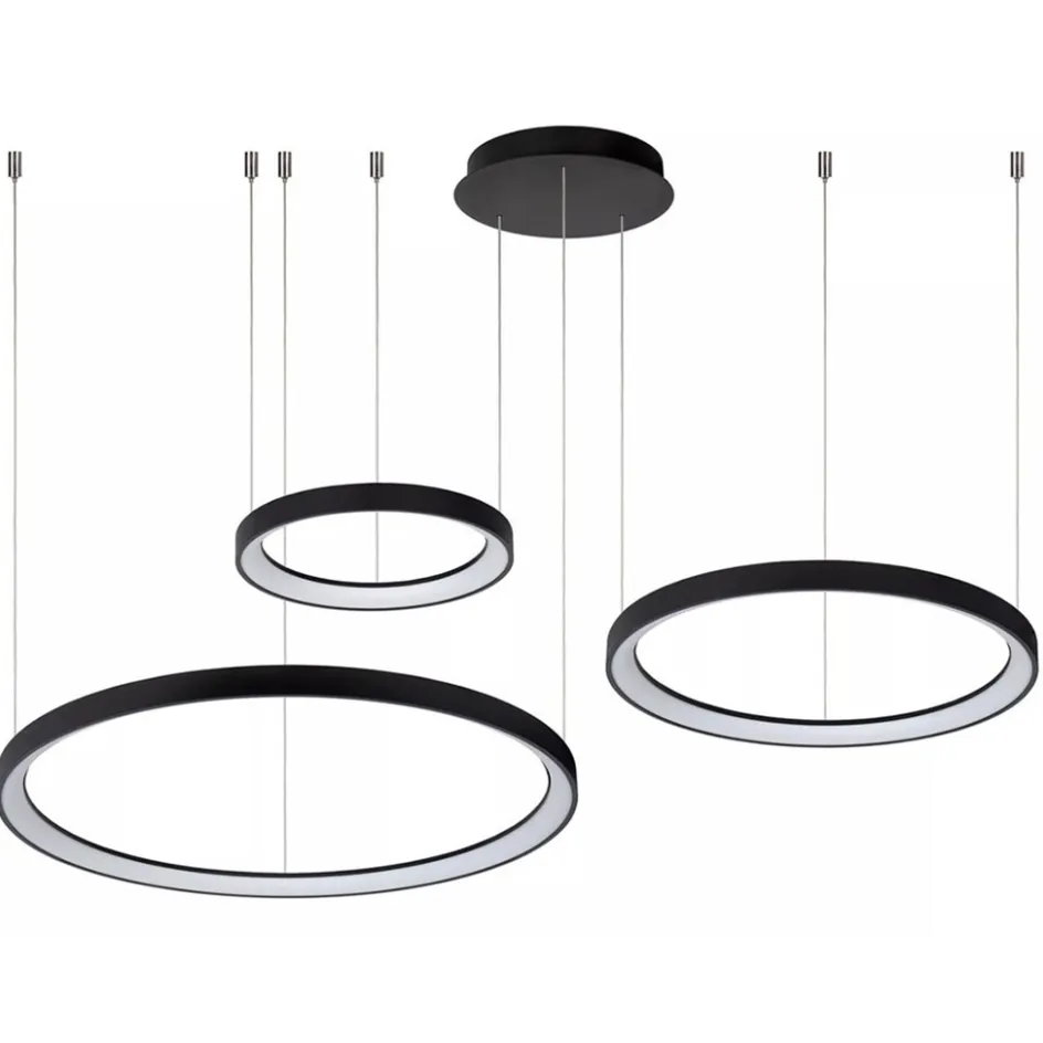 Hanglamp Vidal 3 ringen zwart>Straluma Hot