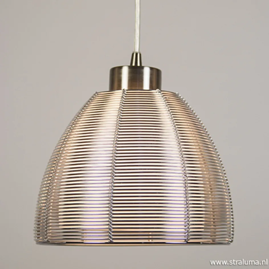 Hanglamp Whires alu/wit>Straluma Outlet