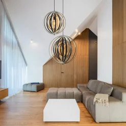 Hanglamp Woody 44 zwart/naturel hout></noscript>Straluma Sale