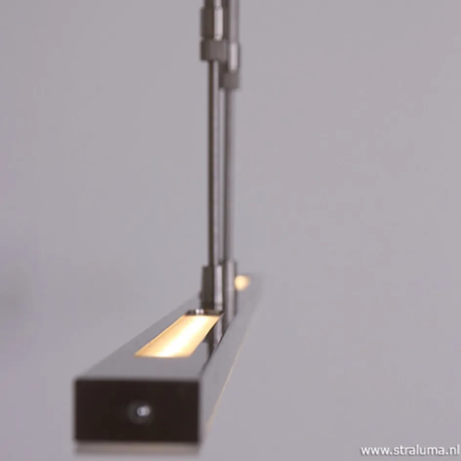 Hanglamp zwart balk 2xpushdimmer CCT>Straluma Discount