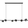 Hanglamp zwart 6L spot incl. gu10-111>Straluma