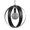 Hanglamp zwart metalen ringen 40 cm>Straluma Sale