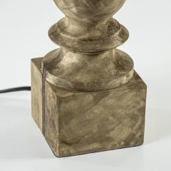 Houten lampvoet Cumani met bronzen fitting>Straluma Hot