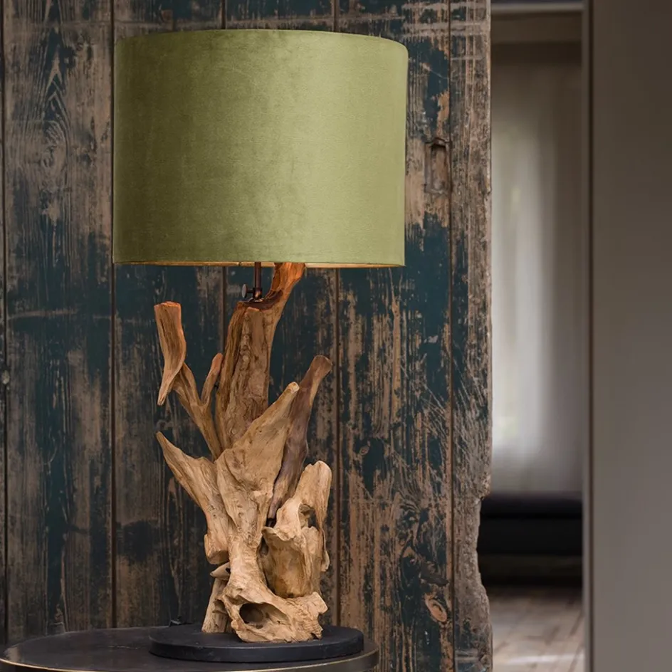 Houten lampvoet Ikal Light and Living exclusief kap>Straluma New