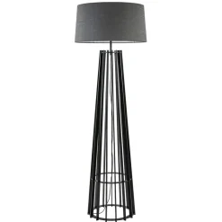 Houten lampvoet mat zwart exclusief kap>Straluma Sale