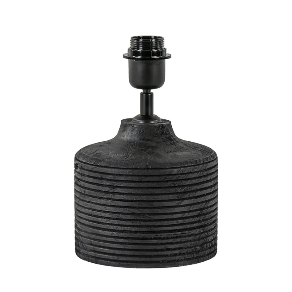 Houten lampvoet Paolu zwart exclusief kap>Straluma Clearance