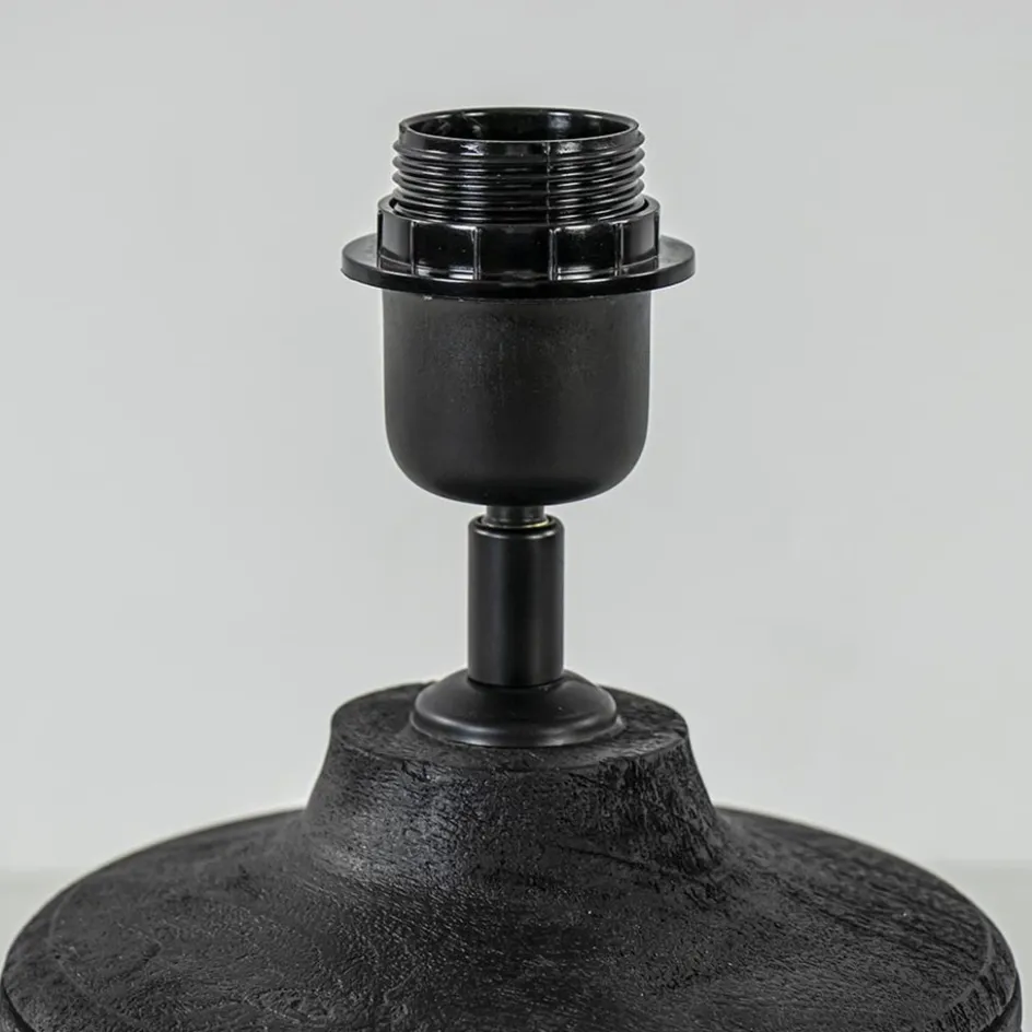 Houten lampvoet Paolu zwart exclusief kap>Straluma Clearance