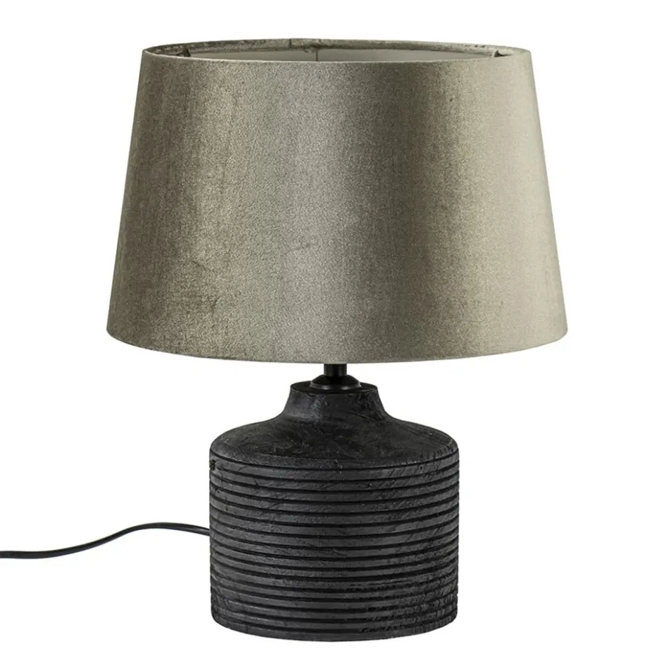 Houten lampvoet Paolu zwart exclusief kap>Straluma Clearance