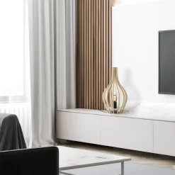 Houten tafellamp kegel naturel met zwart></noscript>Straluma New