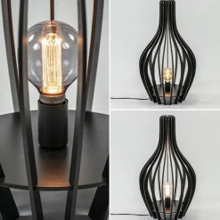 Houten tafel/vloerlamp mat zwart></noscript>Straluma Clearance