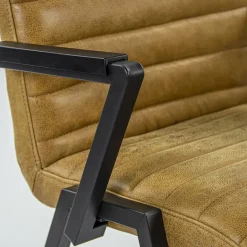 Industriële eetkamerstoel leer antigo cognac><noscript><img width=