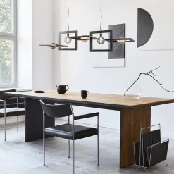 Industriële hanglamp mat zwart metalen frame><noscript><img width=