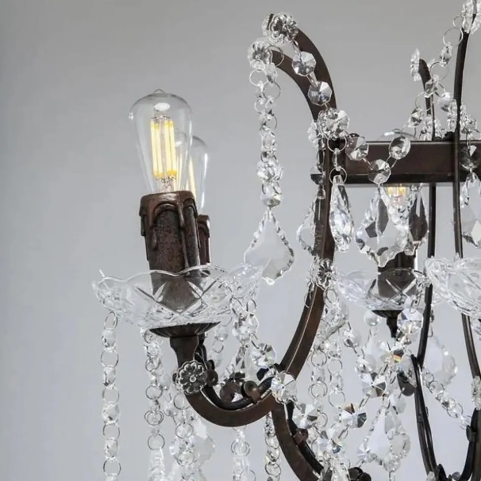 Klassieke eettafelhanglamp met kristal>Straluma Sale