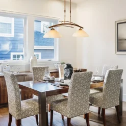 Klassieke hanglamp Bolzano brons amber><noscript><img width=