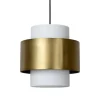 Klassieke hanglamp opaal glas met mat goud>Straluma New