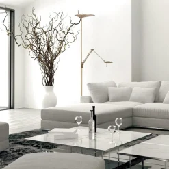 Klassieke LED vloerlamp met uplighter en leeslamp><noscript><img width=