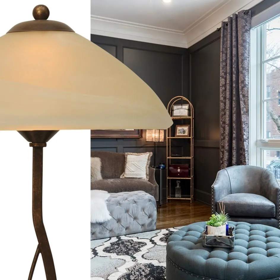 Klassieke tafellamp Bolzano bruin>Straluma Discount