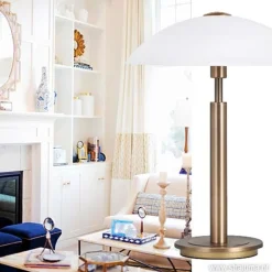 Klassieke tafellamp brons touchdimmer><noscript><img width=